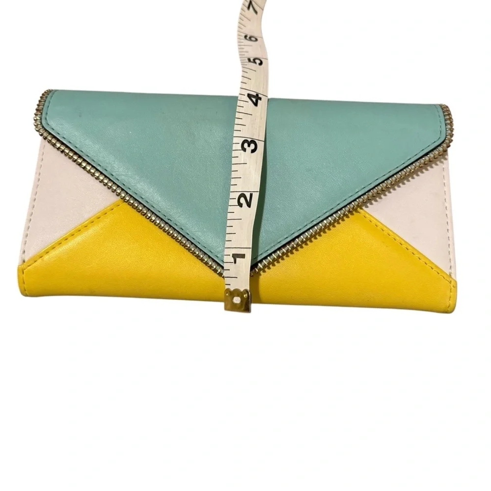 Rebecca Minkoff Oliver Multicolor Genuine Leather Envelope Wallet